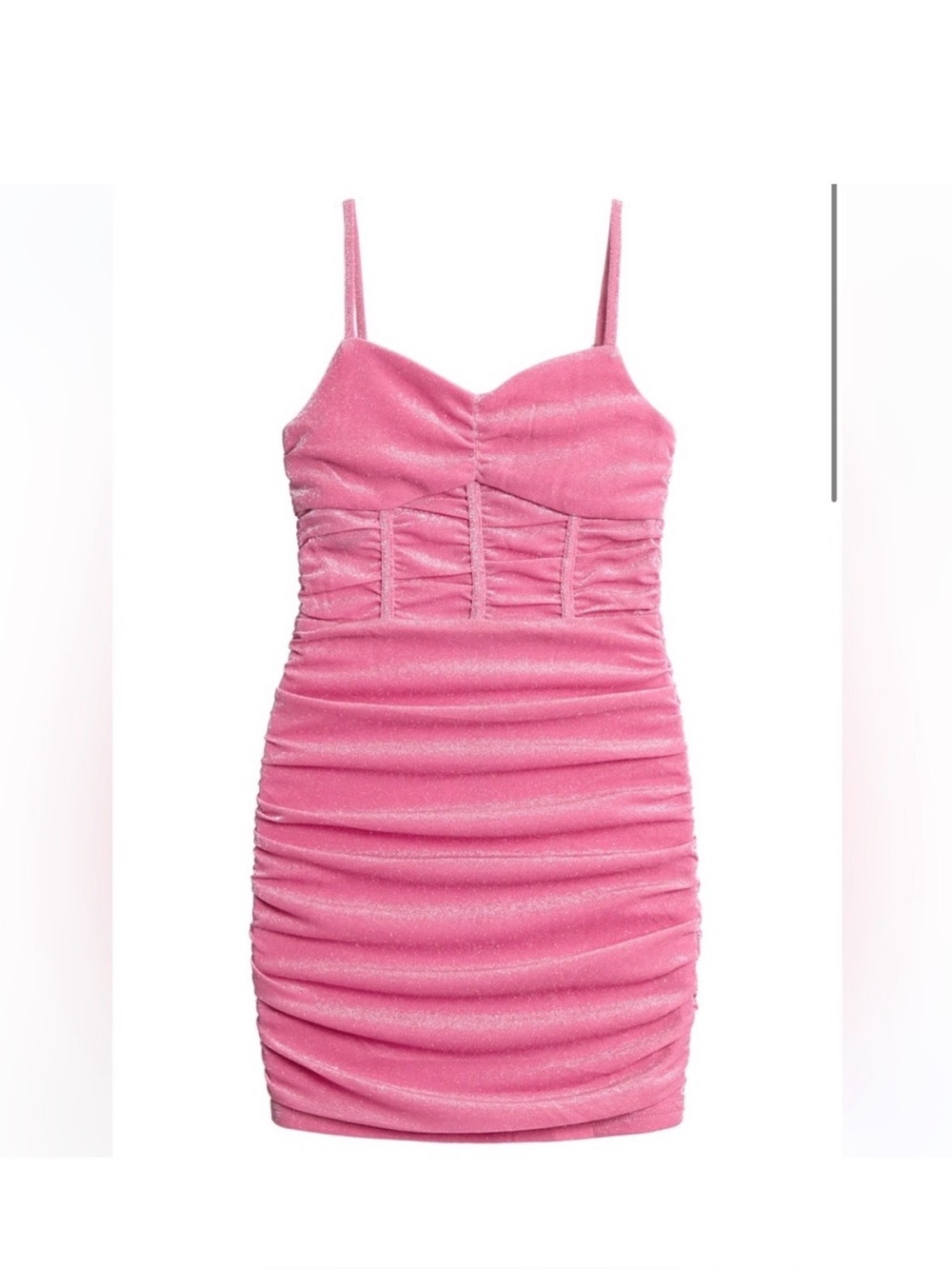 KatieJ NYC Lola Dress Hot Pink Mesh